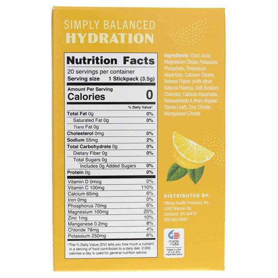Ultima Replenisher Electrolyte Drink Mix Packets, ULTR